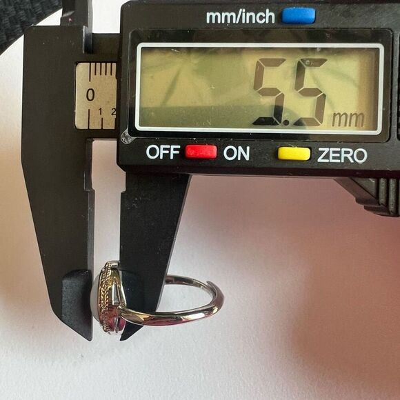 Blue Lace Agate Ring Size 7 Adjustable‎ - Picture 12 of 13